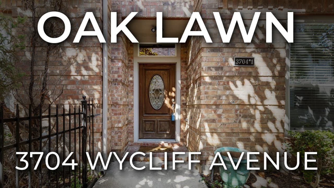 Dallas Townhome Living: Discover 3704 Wycliff Avenue Unit#1!