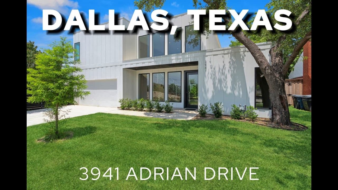 Must See: 3941 Adrian Drive, Dallas TX New Construction