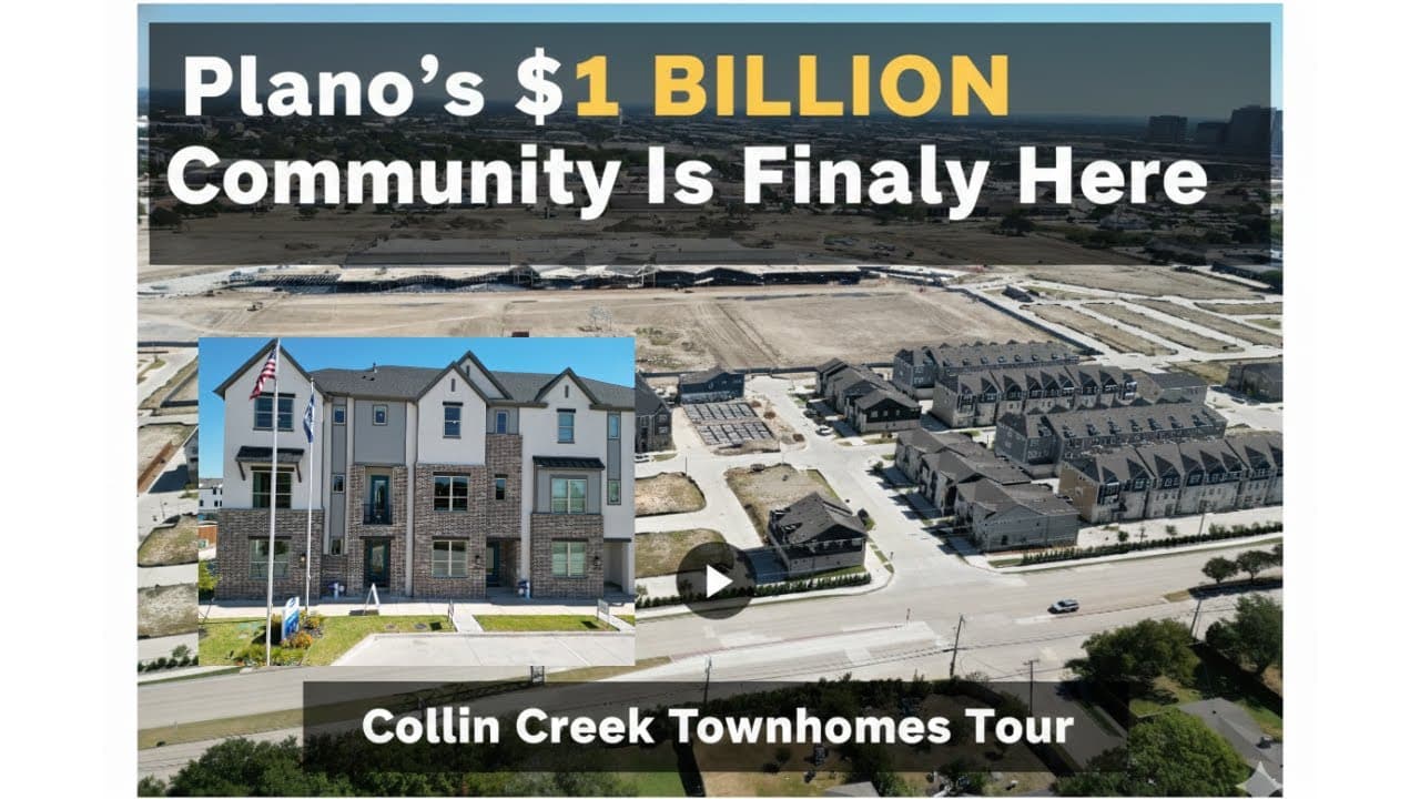Plano's $1 BILLION Community Is Finally Here | Collin Creek Townhomes Tour