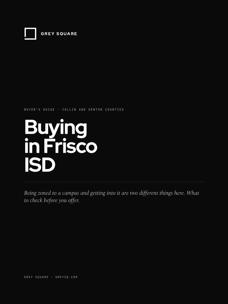 Frisco ISD Buyer's Guide