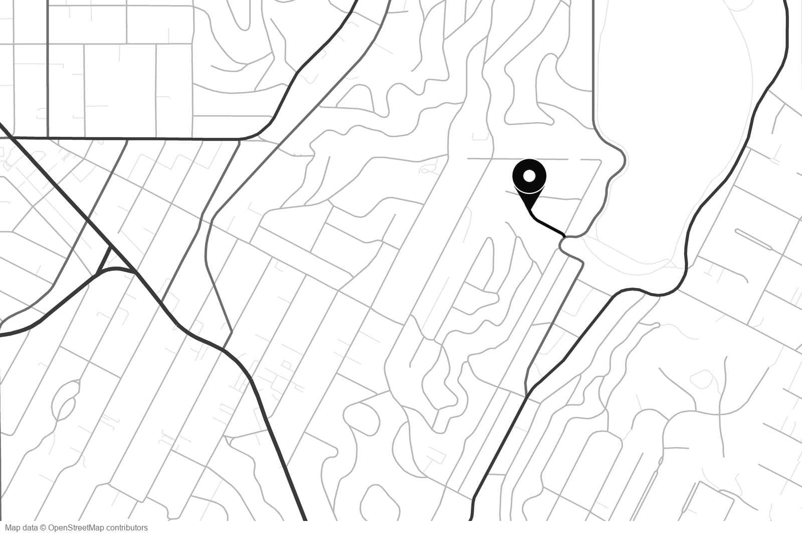 Map showing the location of 3036 Castle Street