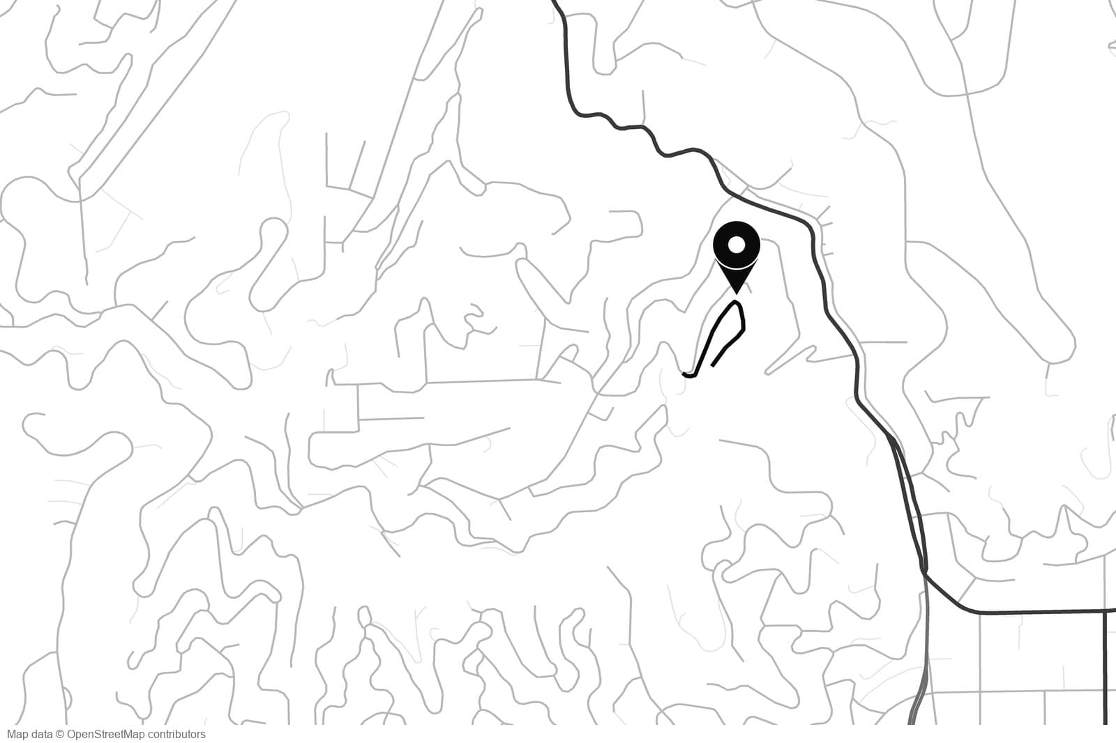Map showing the location of 8165 Mannix Dr